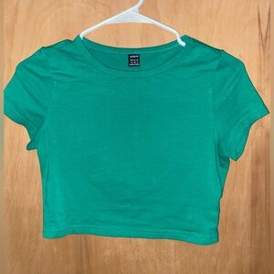 Green crop top from SHEIN. Size Medium